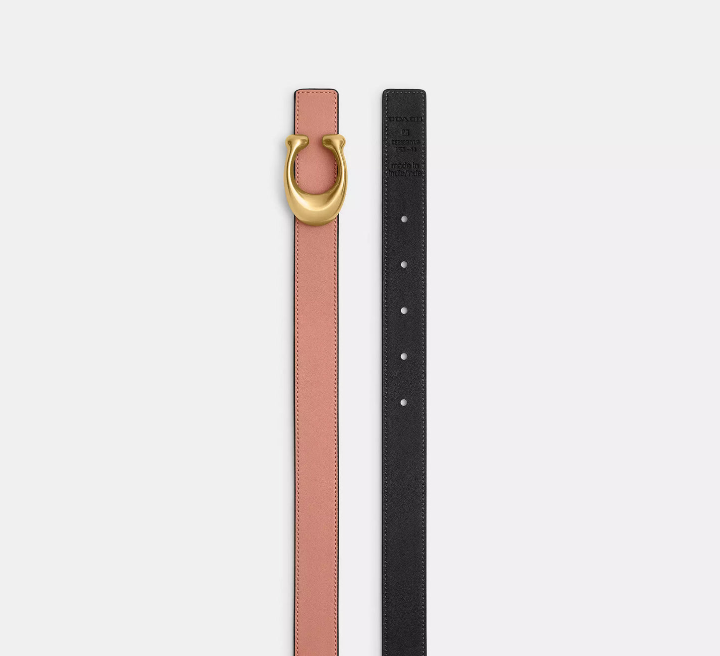 Cinturon Coach Mujer Sculpted C Reversible Hebilla 25mm