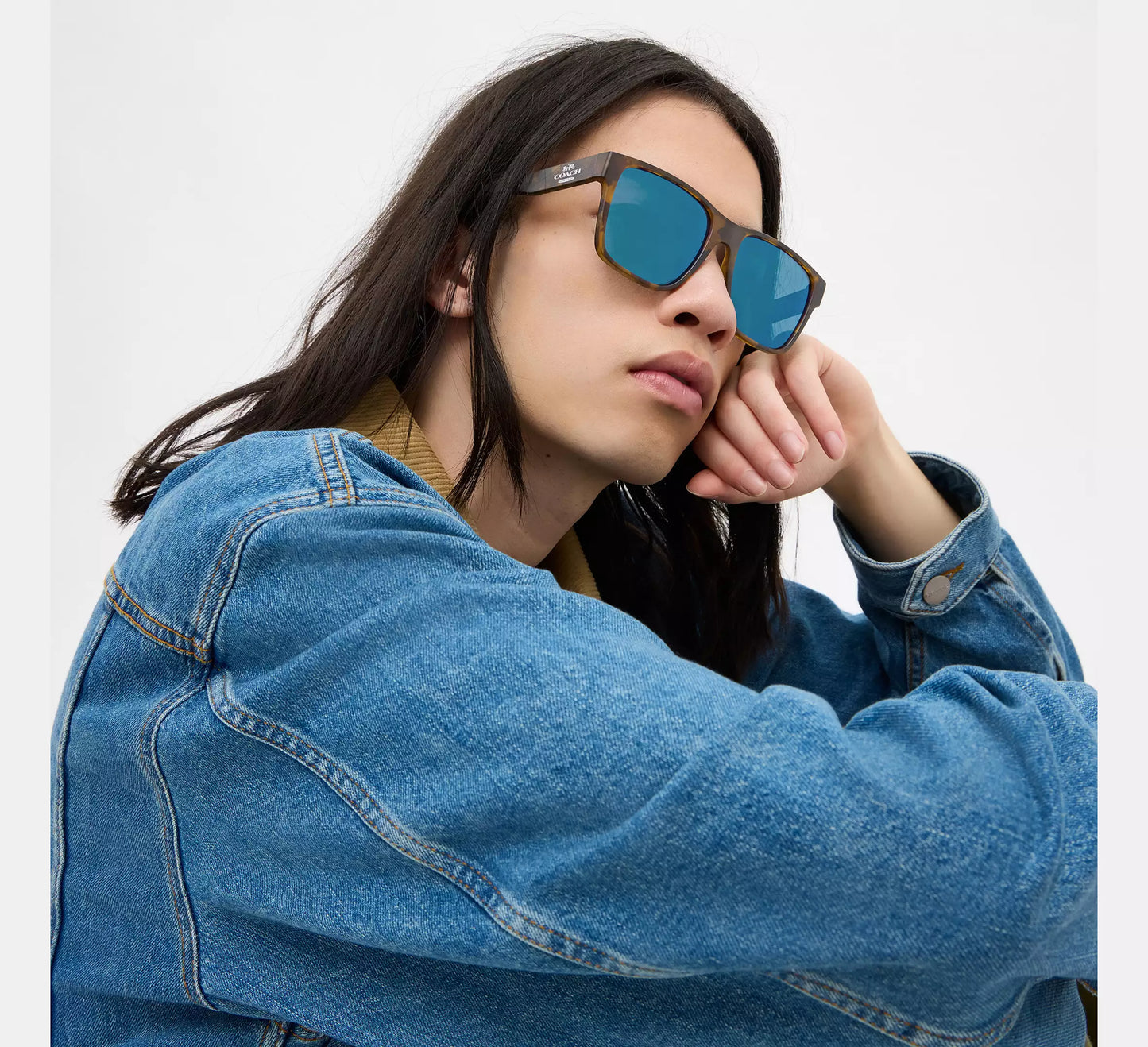 Lentes Coach Unisex Gafas de Sol Cuadradas Elegantes