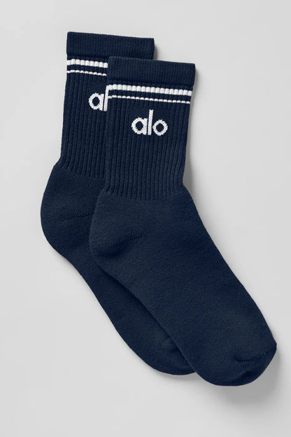 Calcetas Alo Yoga Unisex Half-Crew Throwback