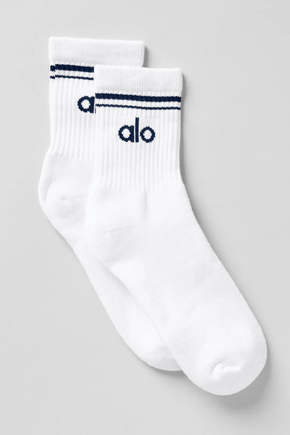 Calcetas Alo Yoga Unisex Half-Crew Throwback