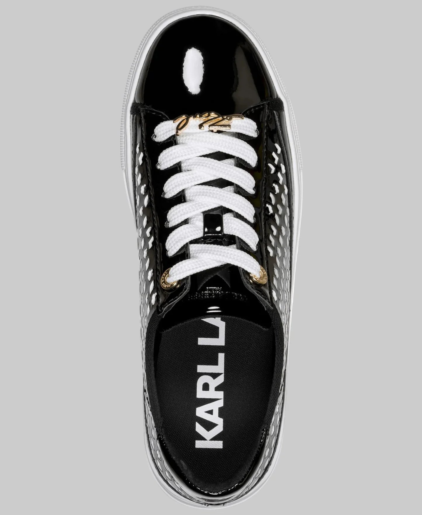 Tenis Karl Lagerfeld Caswell Mujer Lace Up Sneakers Casuales