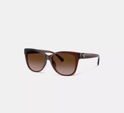 Lentes Coach Mujer Gafas de Sol Cuadradas Signature Heart Oversize