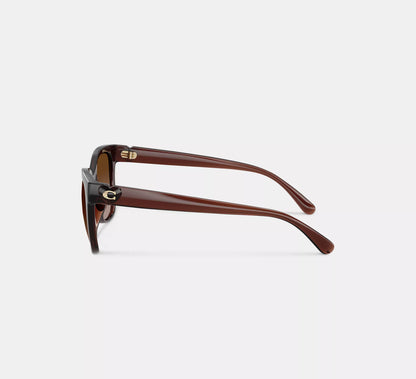 Lentes Coach Mujer Gafas de Sol Cuadradas Signature Heart Oversize