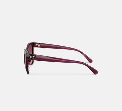 Lentes Coach Mujer Gafas de Sol Cuadradas Signature Heart Oversize