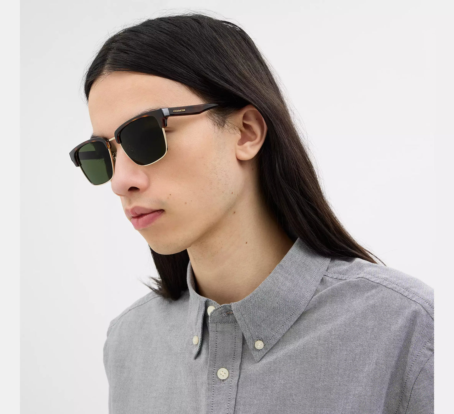Lentes Coach Unisex Gafas de Sol Cuadradas