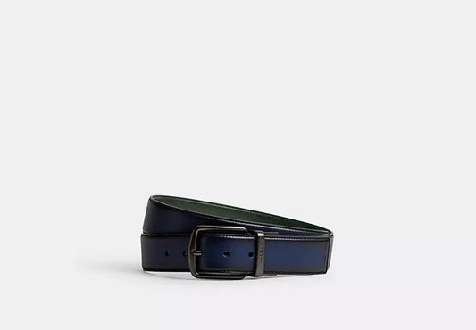 Cinto Coach Hombre Harness Buckle Cut To Size Reversible Belt, 38 Mm