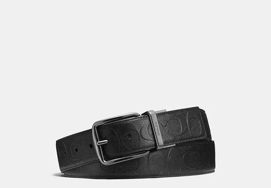 Cinto Coach Hombre Harness Buckle Cut To Size Reversible Belt, 38 Mm