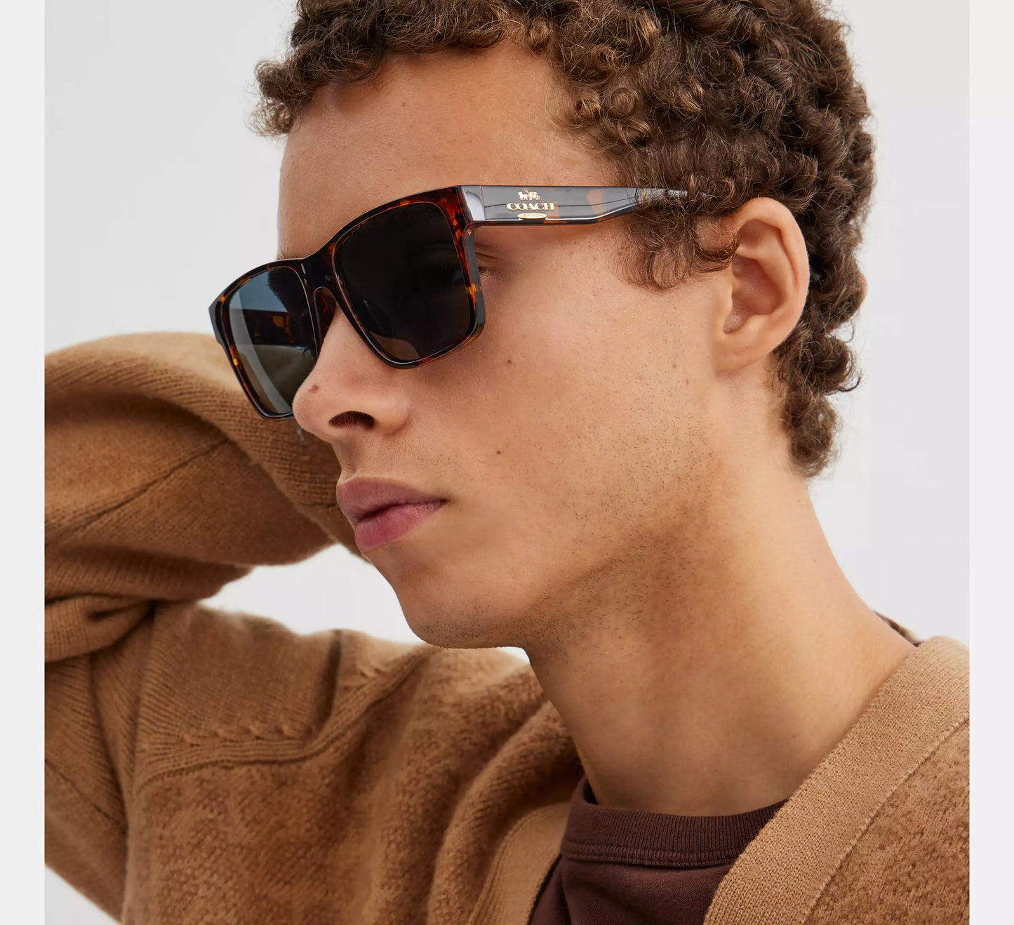 Lentes Coach Unisex Gafas de Sol Cuadradas Elegantes