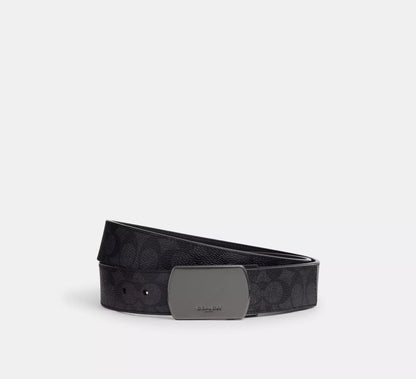 Cinto Coach Hombre Hebilla Reversible Ajustable 38mm Elegante