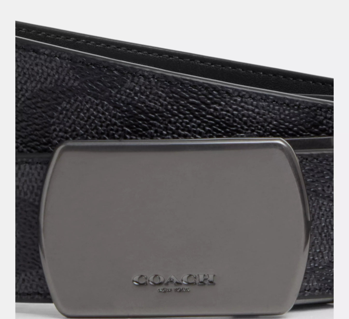 Cinto Coach Hombre Hebilla Reversible Ajustable 38mm Elegante